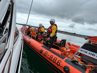 RNLI rescue nine after boat suffers engine problem