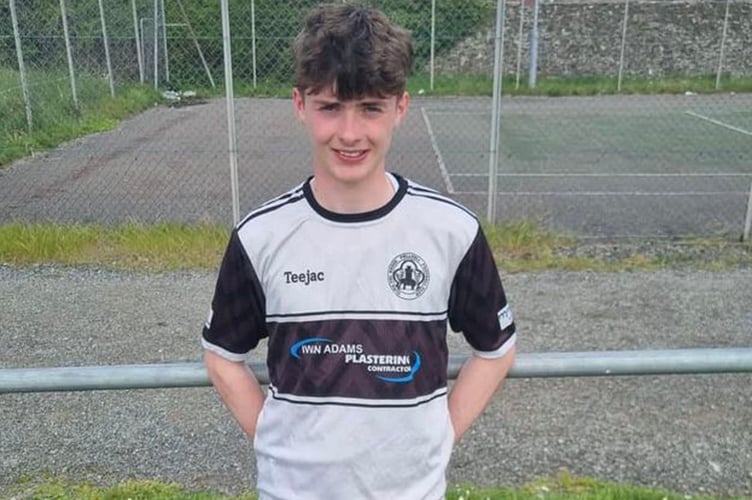 Pwllheli debutant Gethin Pennant, 16