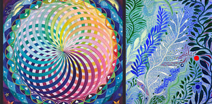 Mother and daughter host joint art display