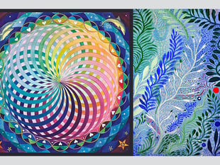 Mother and daughter host joint art display