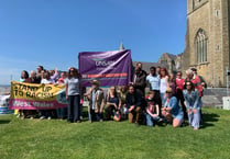 Anti-racism rally staged at Aberystwyth Castle