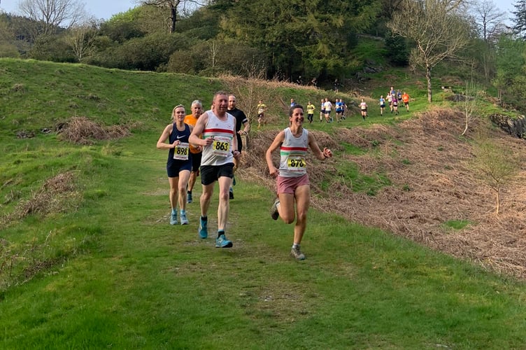 Dee Jolly of Sarn Helen - M35 cat winner Ras Yr Hafod May 2023.