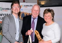 Volunteers scoop Ramblers Cymru award for improving access