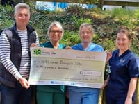 Radio presenter's quad bike trek raises £3,000 for Bronglais Appeal