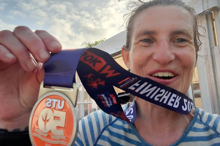 Louise Barker after her 50km race 140523.jpg