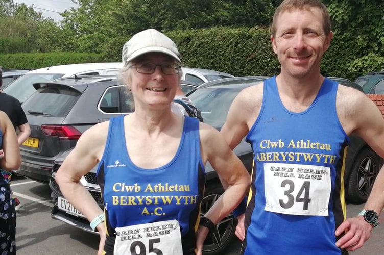 Maggie and Owain - Sarn Helen hill race 140523