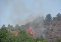 Crews from across mid and north Wales tackle weekend wild fires