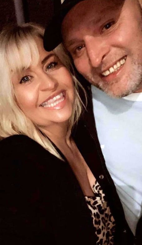 Christian Kavanagh with his partner, Cathy Berridge