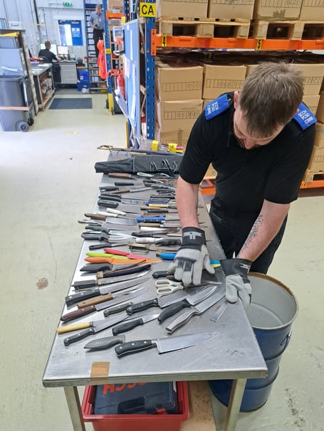 Over 560 knives were handed in across north Wales as part of Operation Sceptre