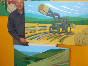 Talybont artist drawn to vehicles