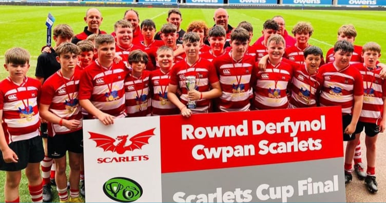 Newcastle Emlyn under 13s have won the Scarlets Cup 2023