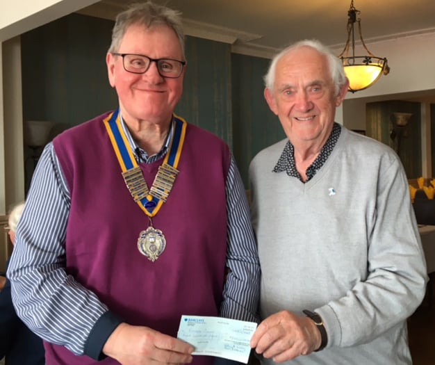 Rotary Club donates £800 to Prostate Cymru