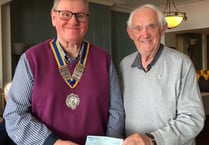 Rotary Club donates £800 to Prostate Cymru