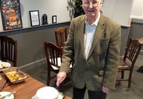 John celebrates 93rd birthday with fellow bridge club members