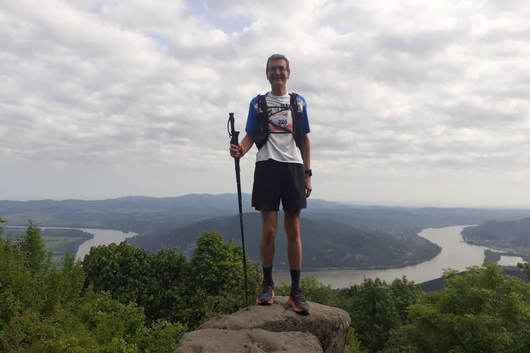 Balazs Pinter with the Danube in the background
