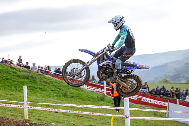 Harri takes to the air at Cwmythig