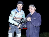 Harry Kellas wins Rhayader Motor Club's cup to honour Guthrie James 