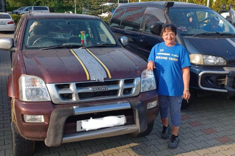 Jenny on her ninth trip to the Ukraine border