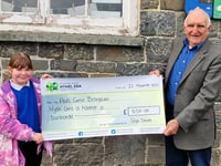80th birthday donations help Glyn raise £850 for Bronglais Appeal
