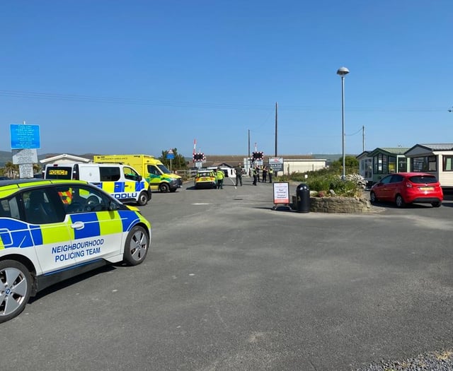 Woman dies after being hit by train near Borth