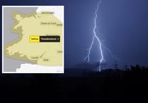 Second thunderstorm warning issued for this weekend across Wales