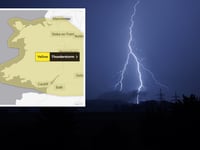 Second thunderstorm warning issued for this weekend across Wales