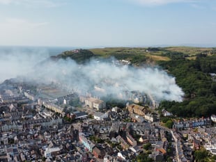 Fire crews spent more than 30 hours tackling Aberystwyth wildfire