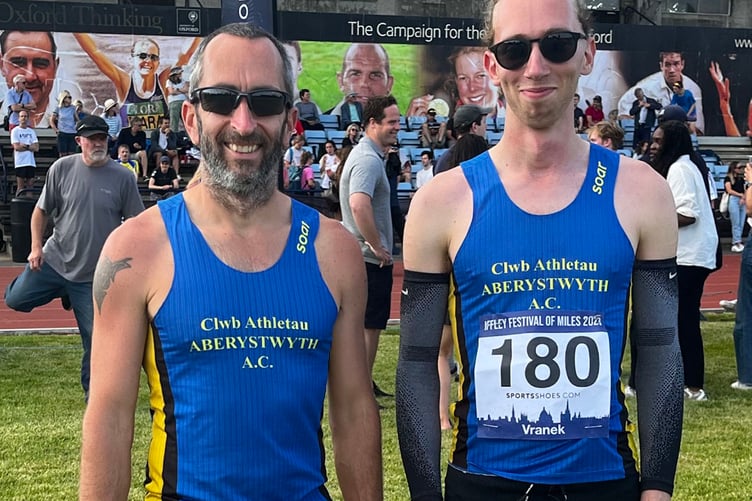 Edd Land and Janos Vranek at the Iffley Festival of Miles 2023.jpg