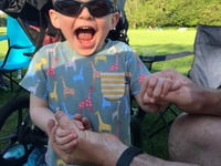 Farm visit for children with sight loss
