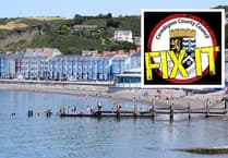 Aberystwyth's cordoned-off jetty is a danger to beach visitors
