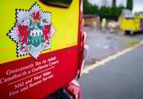 Fire crews extinguish late-night fire in Aberystwyth town centre