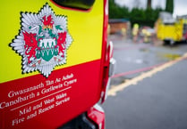 Fire crews extinguish late-night fire in Aberystwyth town centre