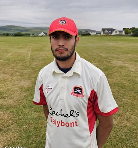 Zed Khan hit 26 and took 3 for 27 Talybont rachels