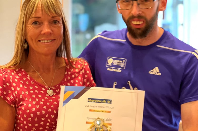 Lynwen Huxtable and Ian Evans Aberystwyth Athletics Club 2023