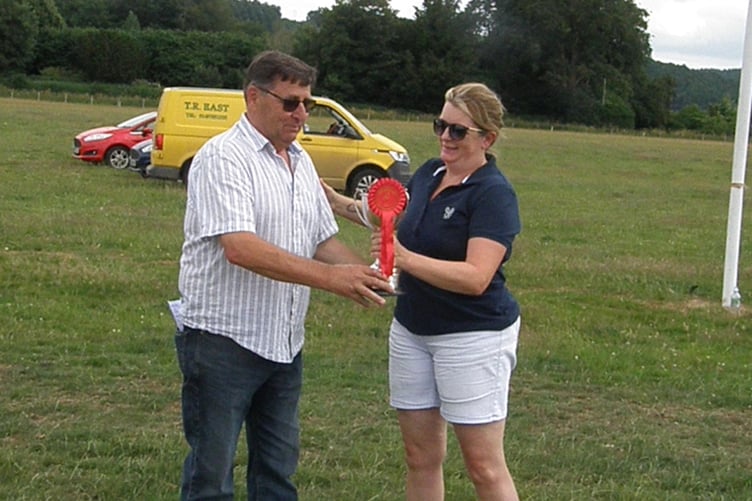 Presentation of Lisa Edwards Cup to Steve Lloyd on behalf of the Bevan family from Builth 250623