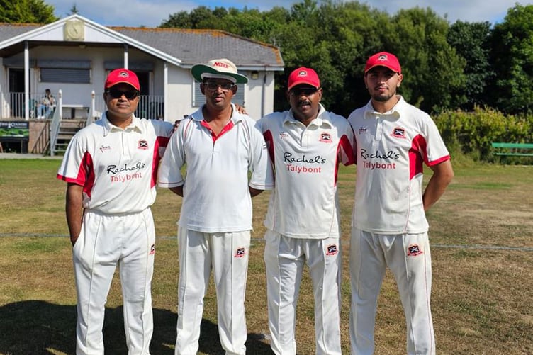 Talybont’s four fifty makers Graison John, Vinod Matthew, Phil Abraham and Zed Khan 250623