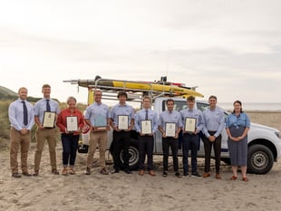 Lifeguards receive award for lifesaving rescues