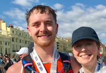 Mother and son's marathon effort for charities close to their hearts