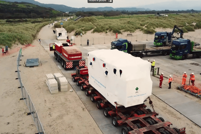 National Grid to deliver electricity transformer via barge and beach