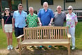 Bench placed in memory of Dafydd Griffith at Dolgellau's Marian ground