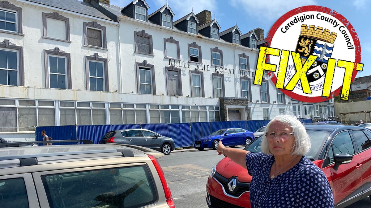 Aberystwyth councillor slams property developers over state of buildings on promenade