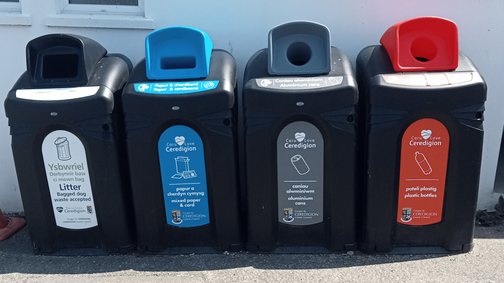 Recycling rate falls in Ceredigion, increases Wales-wide