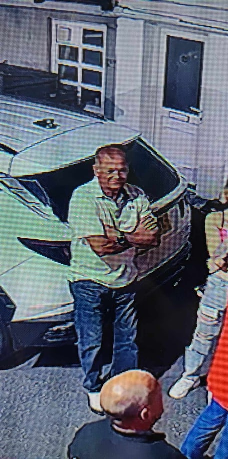 The person who allegedly keyed a car