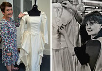 Laura Ashley seamstress reunited with wedding dress after 30 years