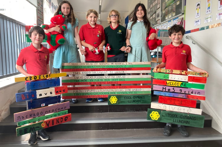 Pupils from the London Welsh School