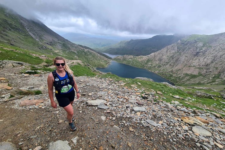 Chelsey Morris at the Eryri Trail Marathon 2023