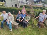 Caffi Cofion participants create wonderful willow birds