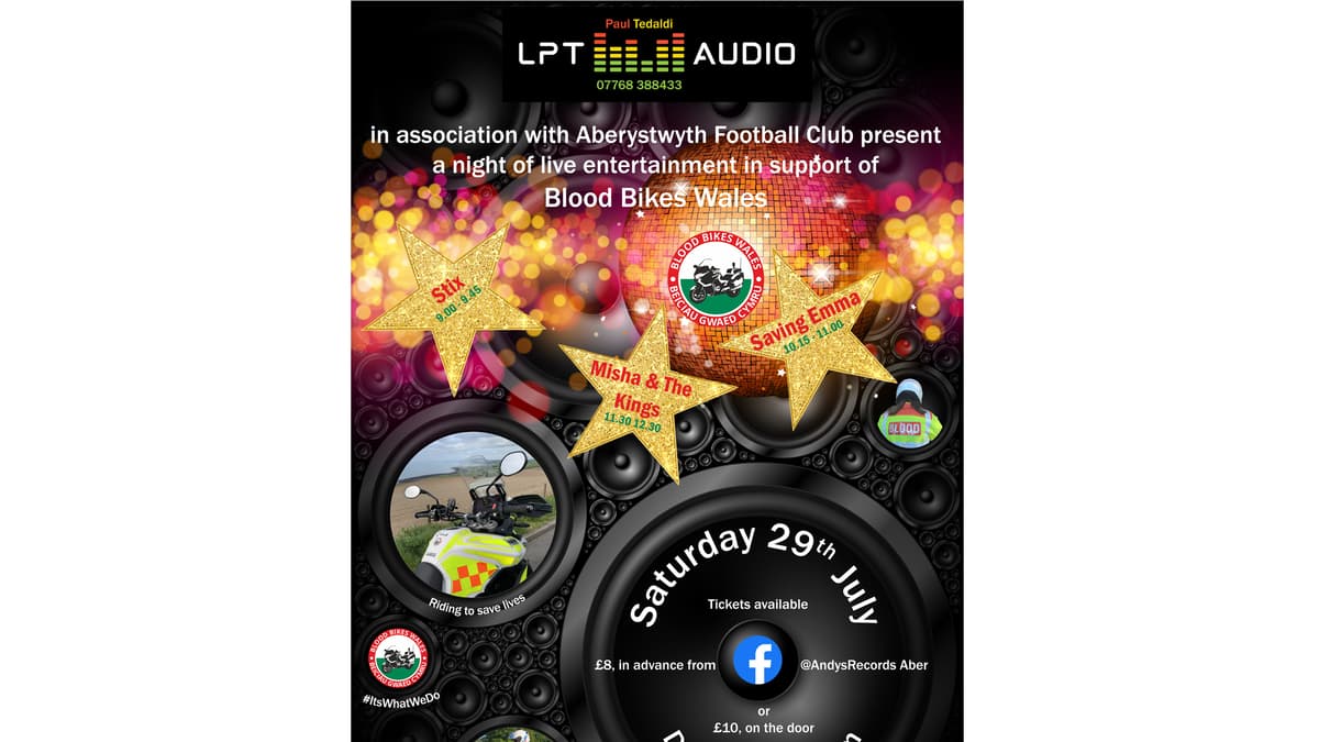 Night of music to help raise money for local Blood Bikes volunteers ...