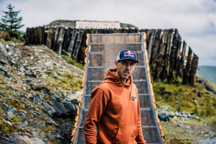 Gee Atherton at Red Bull Hardline 2023 in Dinas Mawyddy, Wales. // Dan Griffiths / Red Bull Content Pool // SI202307160170 // Usage for editorial use only //