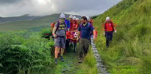 Search & Rescue Team rush to aid of plane spotter with broken leg